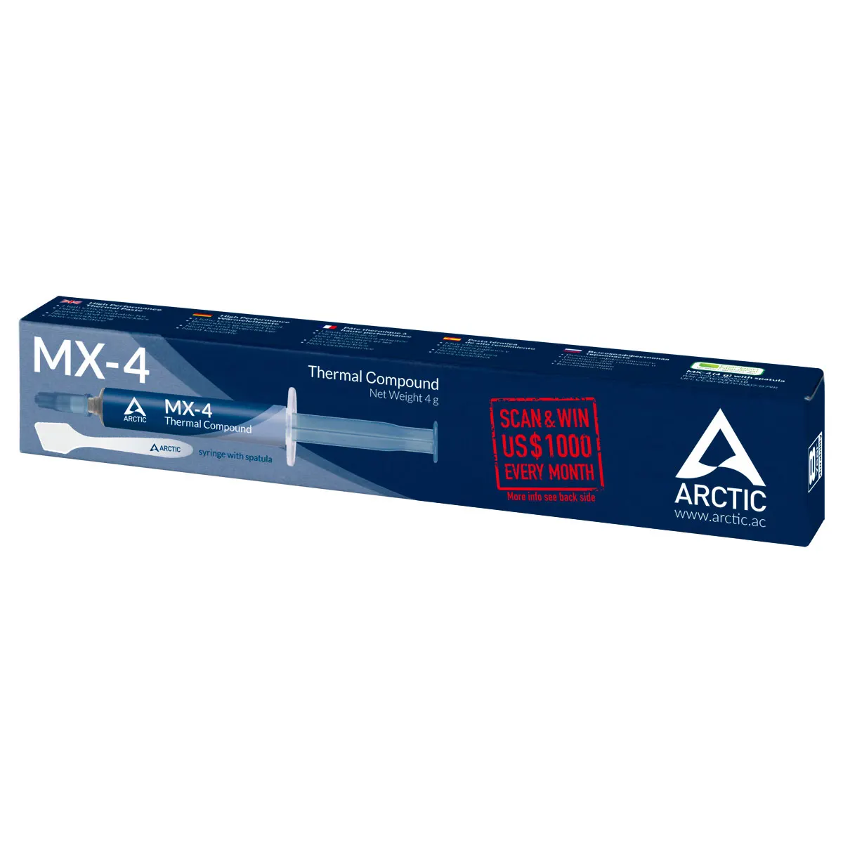 თერმოპასტა Arctic MX-4 Thermal Paste 4g With Spatula