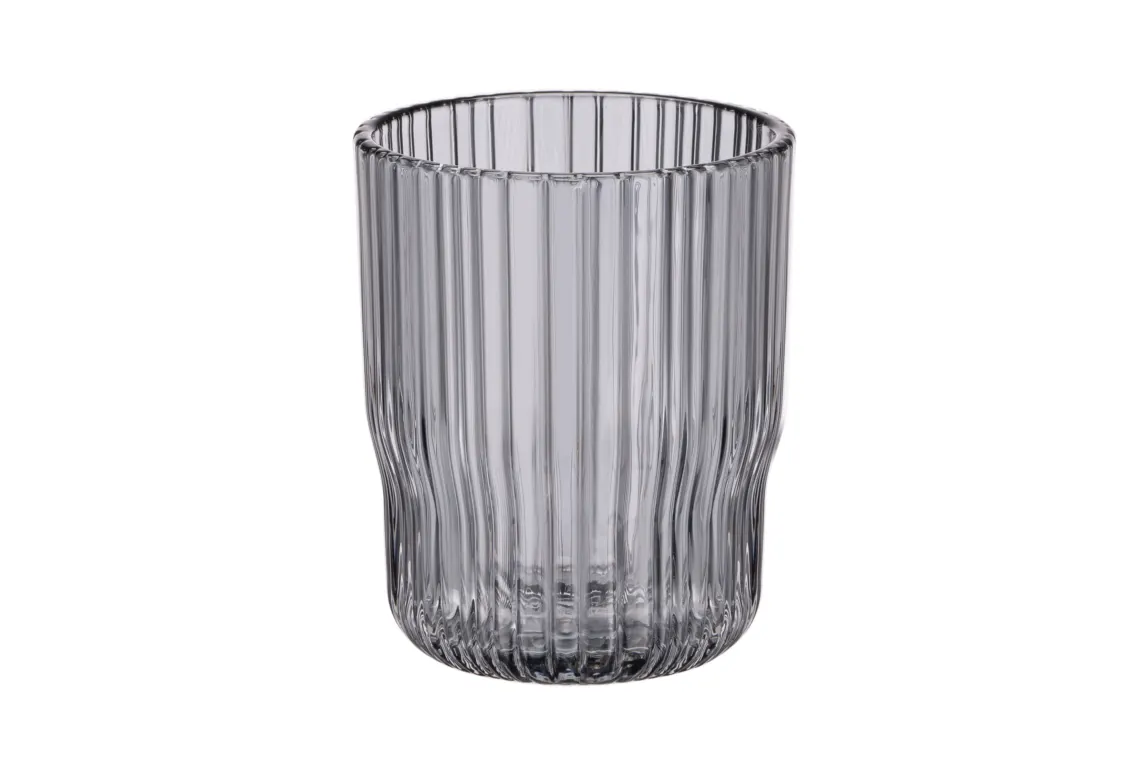 Ardesto Low glasses set, Graphite, 300ml, 2pcs, glass, grey