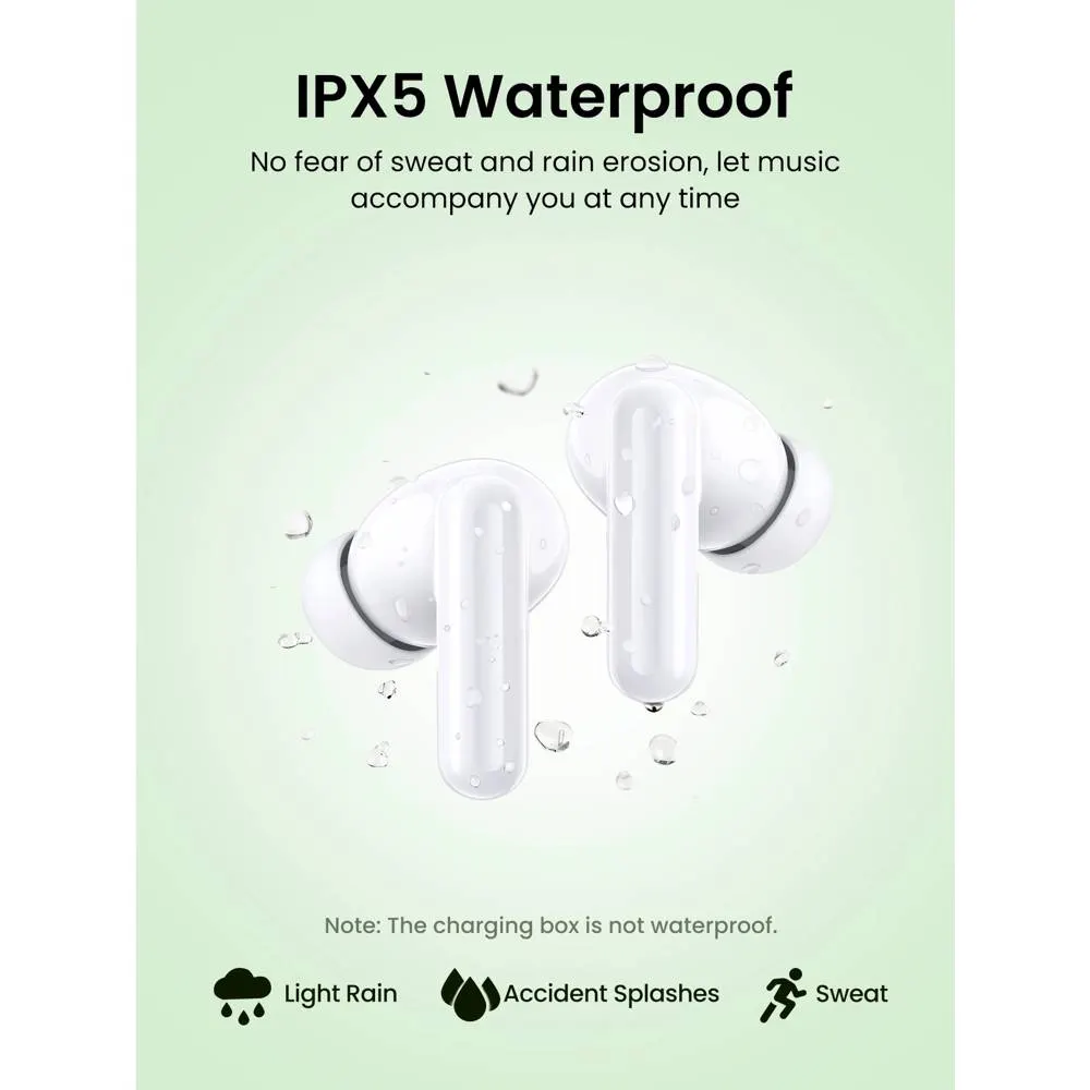 Headphones UGREEN WS207 (45110) HiTune P3, Earbuds, Wireless, Bluetooth, IPX5, White