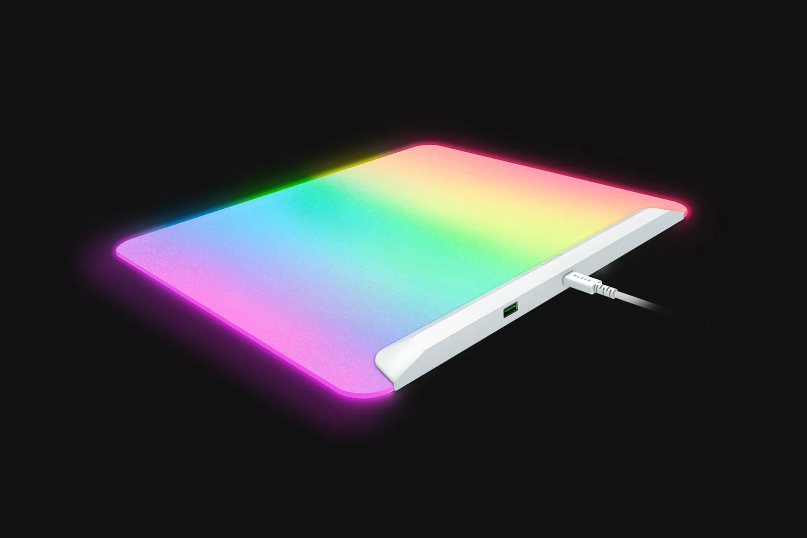 მაუს პადი Razer Mouse Pad Firefly V2 Pro, M (360x278x4.6mm), RGB, white