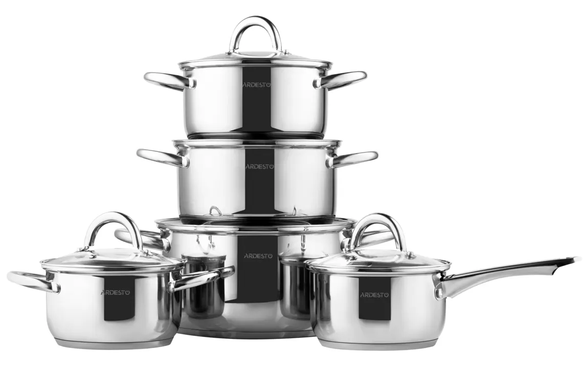 Ardesto Cookware set Gemini Gourmet Andria, 10pcs, stainless steel