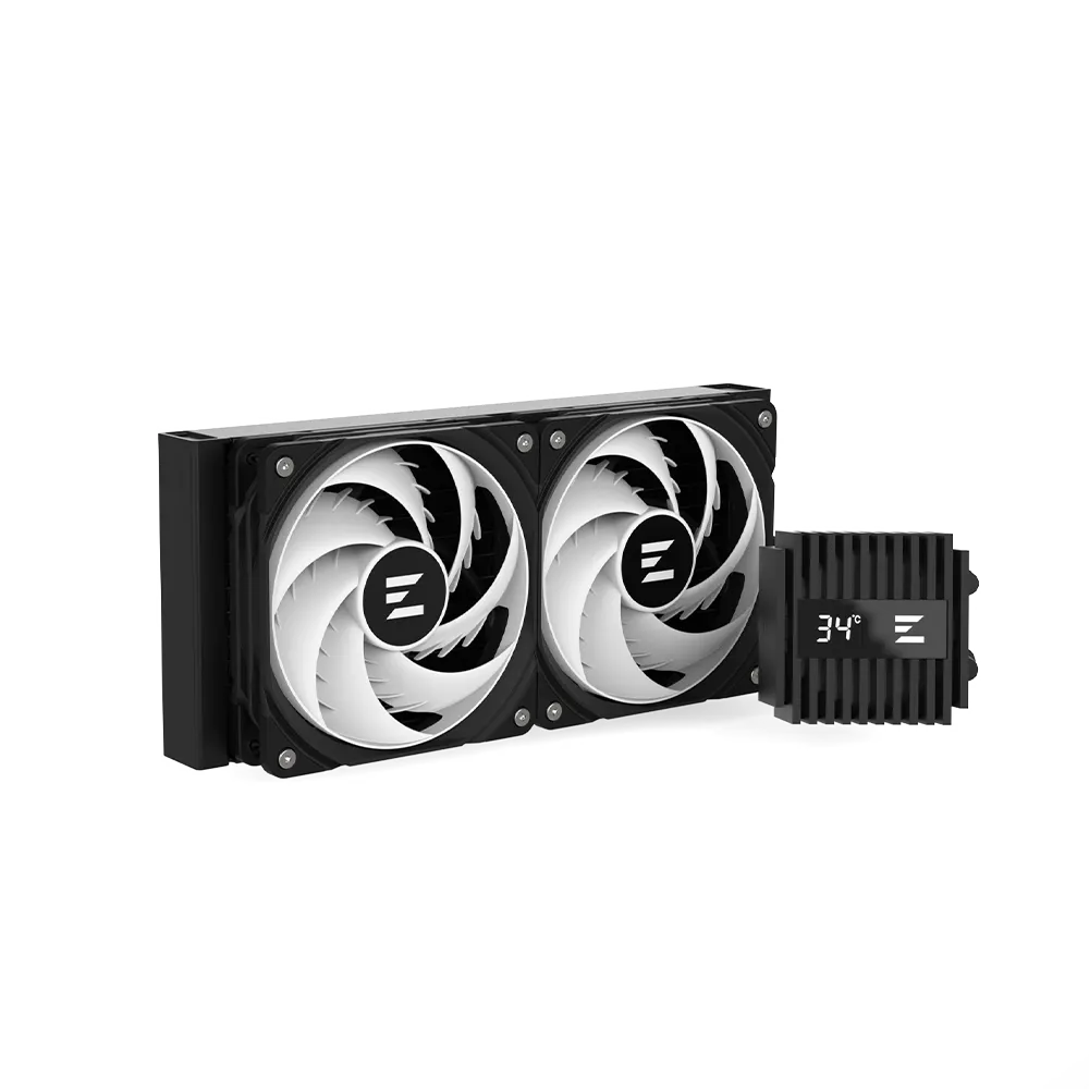 ქულერი Zalman LCS Alpha 2 A24 ARGB, LGA1700, 1200, 115x, AM5, AM4, TDP 320W, black