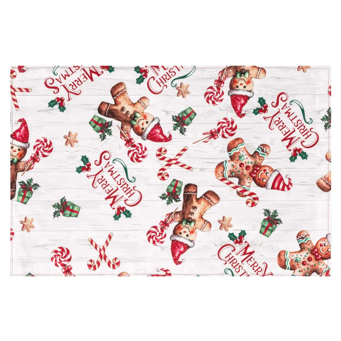 სუფრის ხელსახოცი Ardesto Serving napkin Christmas Gingerbread 30x45cm, 100% polyester, red