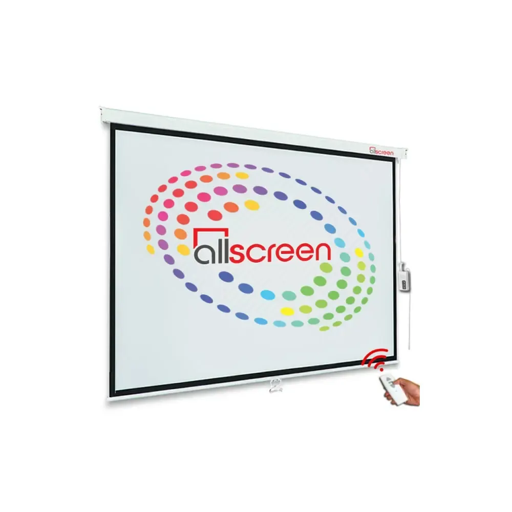 CMP-8080, ALLSCREEN, PROJECTION SCREEN, TRIPOD 200X200CM HD FABRIC 110 inch With remote control.