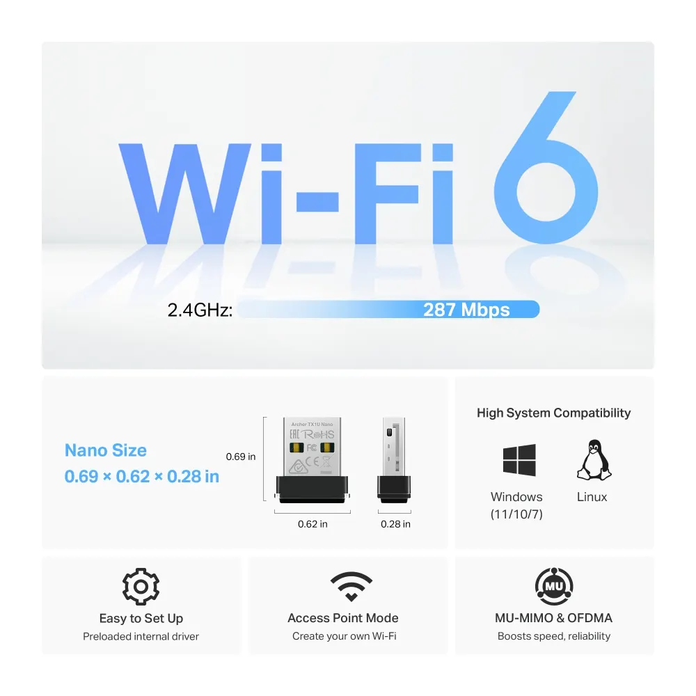 TP-Link Archer TX1U Nano Adapter