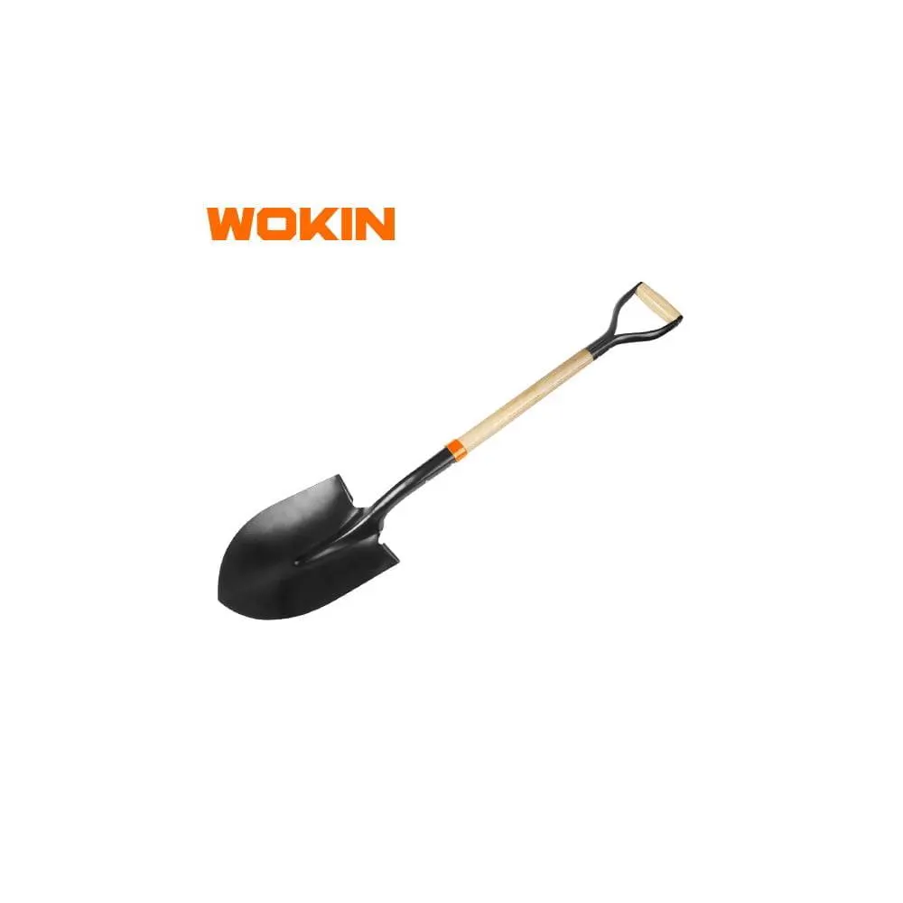 ხელის ბარი Wokin 577001, 1025mm STEEL SHOVEL WITH HANDLE, Black