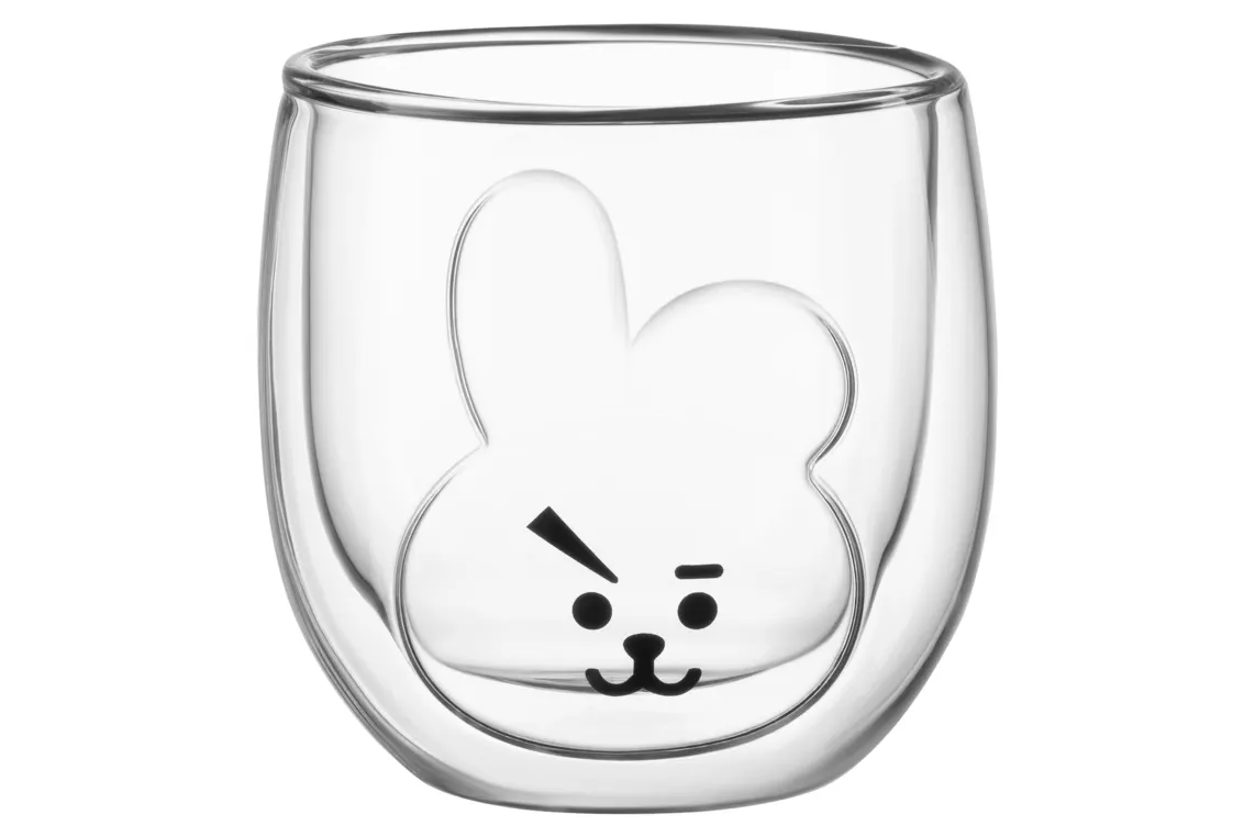 Ardesto Double wall borosilicate glass mug set Animals, 300 ml, 2 pcs