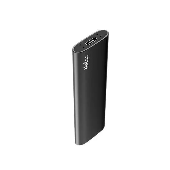 გარე მყარი დისკი NETAC, Z SLIM, External SSD, 500GB, USB 3.2 Gen 2, R/W up to 550MB/480MB/s, with USB-C to USB-A