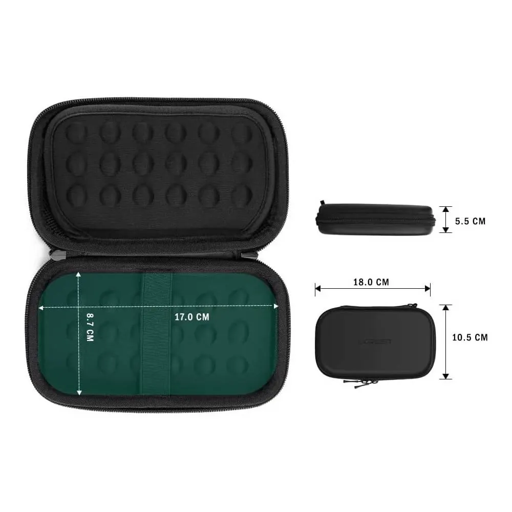 ორგანაიზერი UGREEN LP128 (50274), Case Box For HDD And Accessories, Black