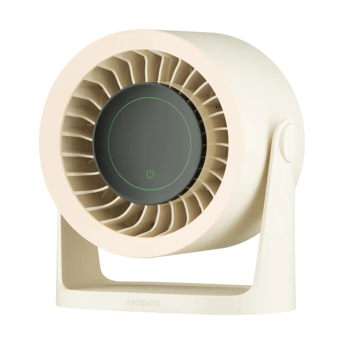 ARDESTO Desktop fan OneBreeze FT-M75BG desktop/wall-mounted, 12cm, electric control, display, rechargeable, USB-A Type-C, beige