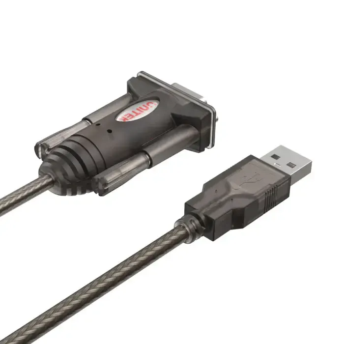 Y-105, UNITEK, USB Adapter, 1.5M, USB to RS232 Serial Adapter , Black.