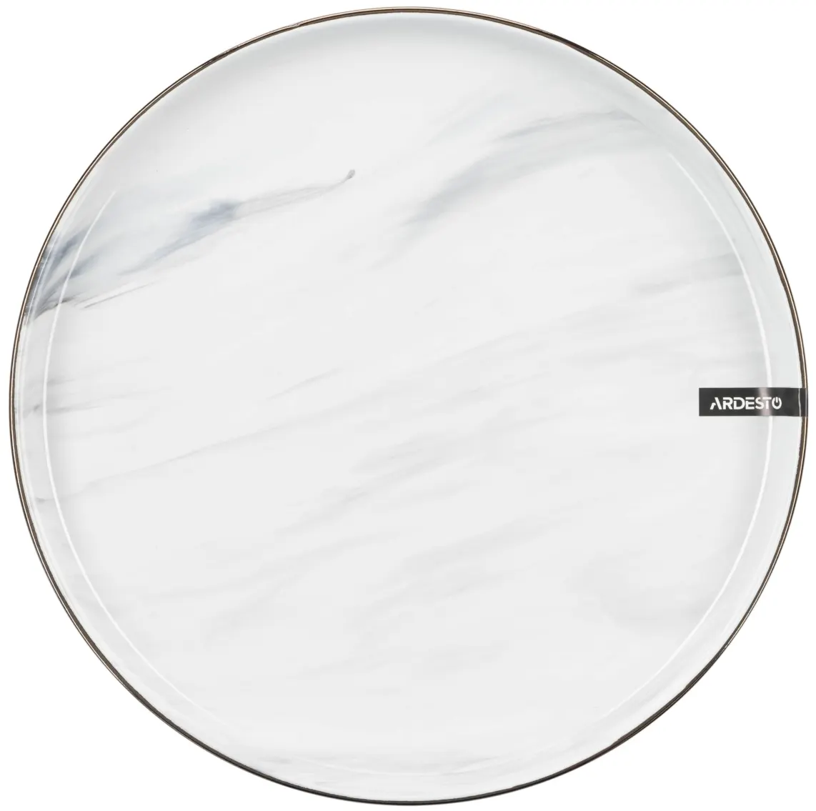 თეფში Ardesto Dinner plate Marmo, 27cm, ceramics, white