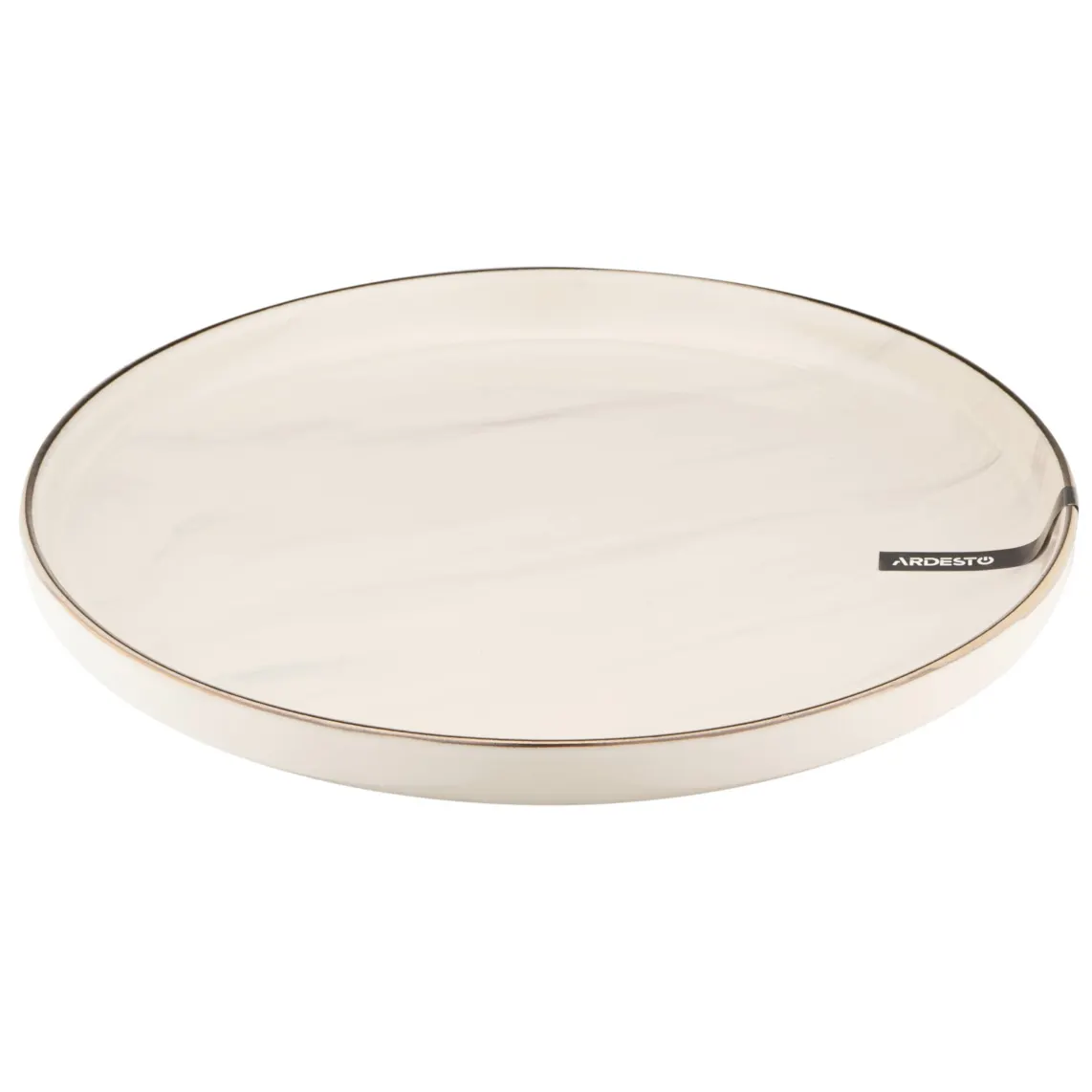 თეფში Ardesto Dinner plate Marmo, 27cm, ceramics, beige