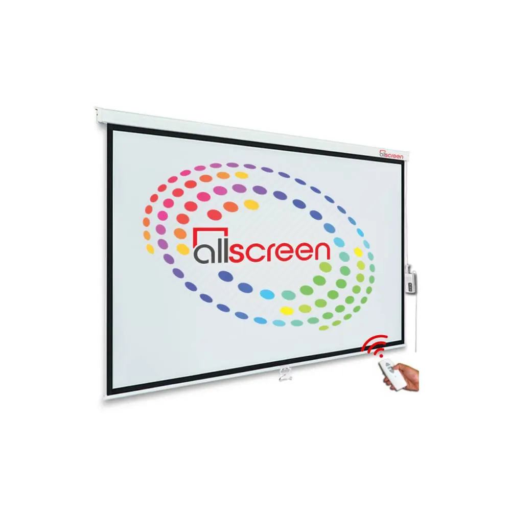 პროექტორის ელექტრო ეკრანი ALLSCREEN ELECTRIC PROJECTION SCREEN 400X270CM HD FABRIC CMP-400270 WITH REMOTE CONTROL 190 inch / 482 SM