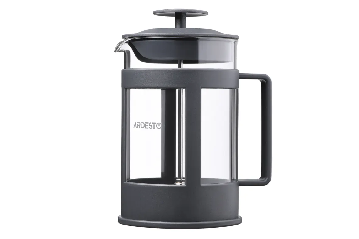 ჩაიდანი ARDESTO French press Fresh, 800 ml, grey, plastic, glass