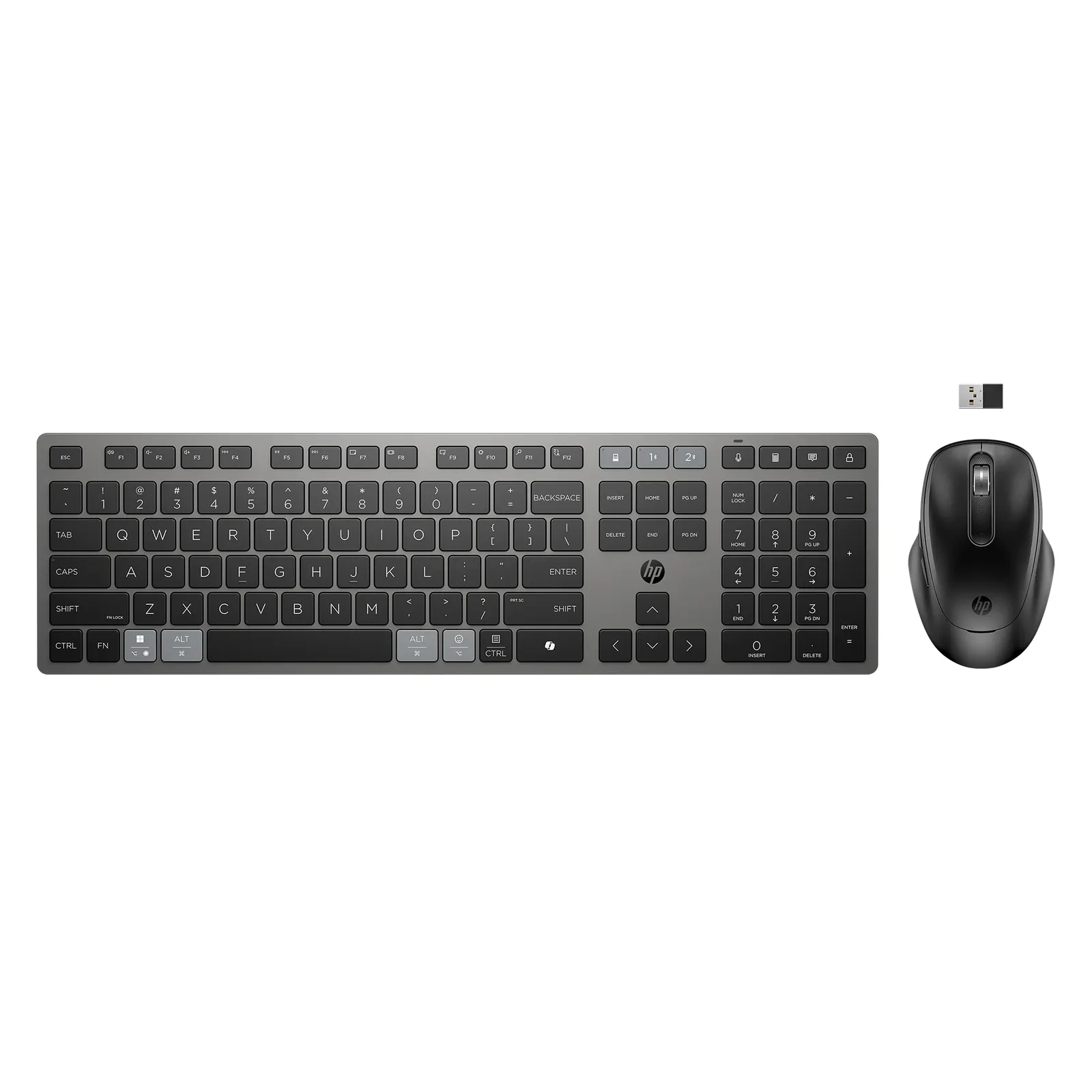 კლავიატურა HP 720 Rechargeable Wireless Combo Black
