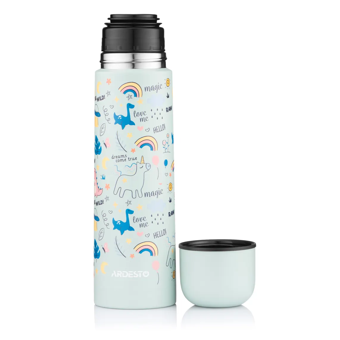 თერმოსი Ardesto Vacuum flask Magic 500ml, stainless steel, grey