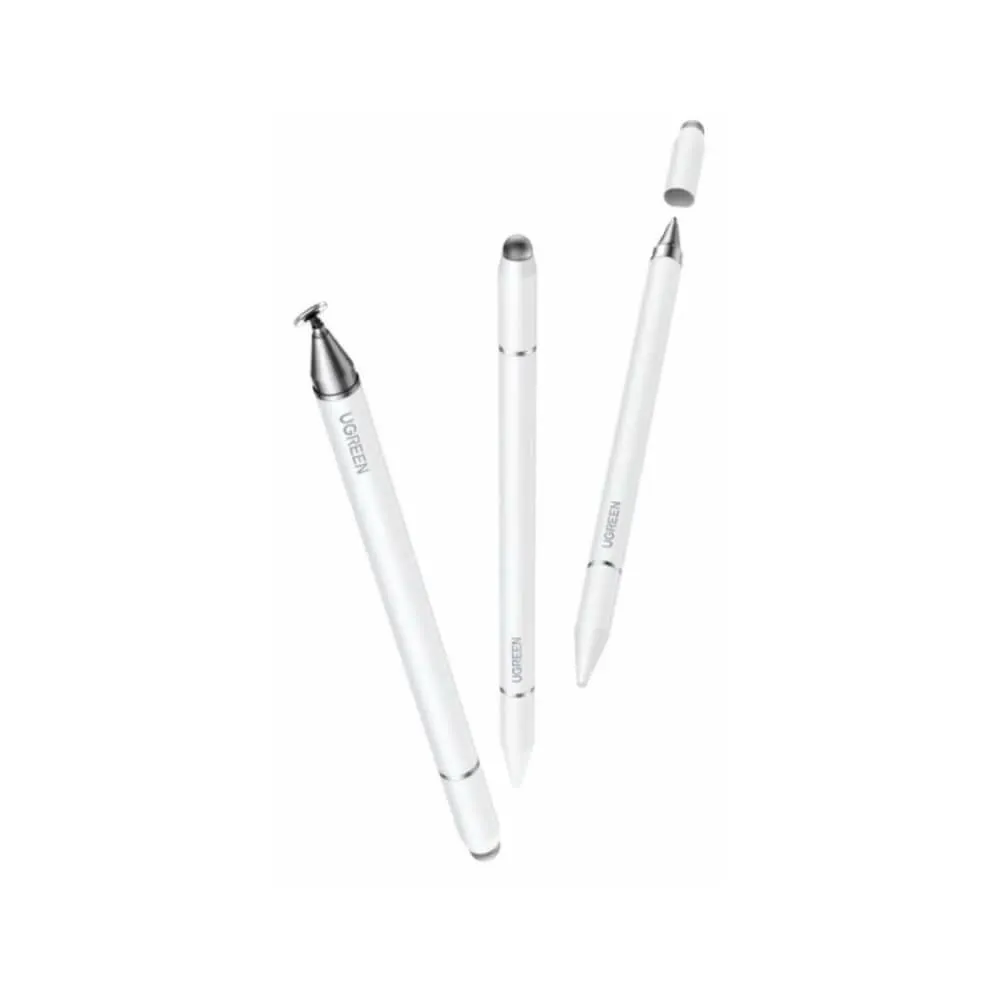 სტილუსი UGREEN LP952 (65854), 3-in-1 Magnetic Stylus Pen, White