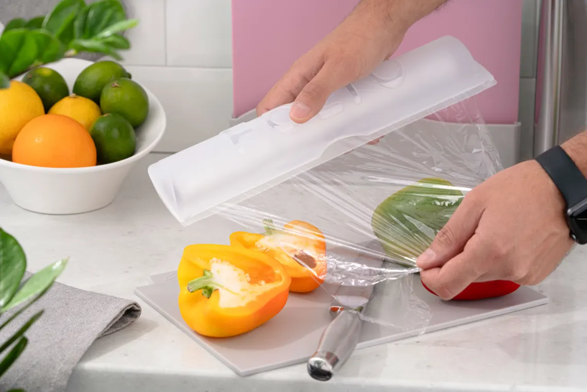 ფოლგის დისპენსერი Ardesto Kitchen foil and film dispenser Fresh, 33.6x9x5.5cm, plastic, white