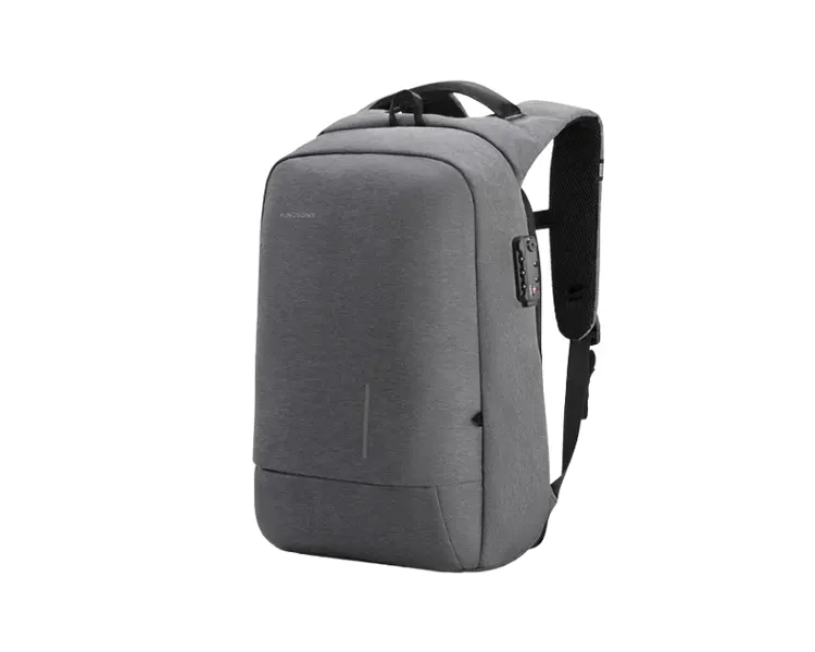 ზურგჩანთა Kingsons Anti Theft Commuter Backpack With USB Charger 15.6" Grey - KS3149W-D