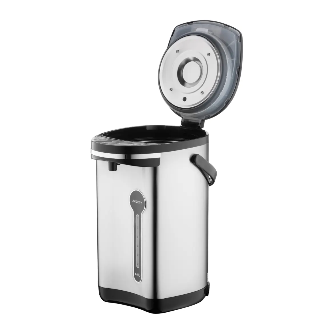 თერმოქვაბი Ardesto Thermopot 6l, stainless steel+plasti, gray-black