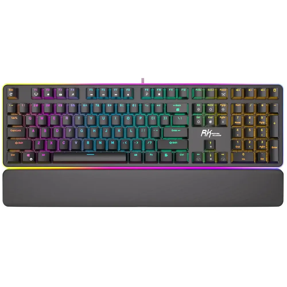 კლავიატურა Royal Kludge RK 918 Mechanical Keyboard, Blue switch, Wired, USB, Black