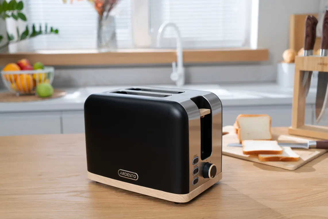 ტოსტერი Ardesto toaster T-F420BWD, 800W, metal, 2 slots, black