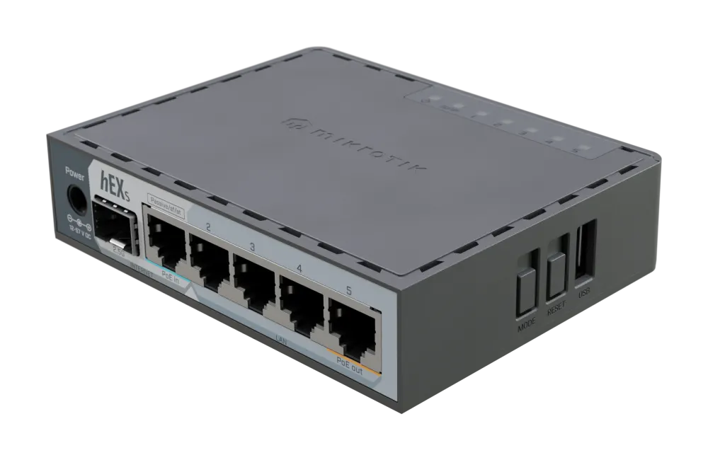 როუტერი - hEX S, E60iUGS, MikroTik