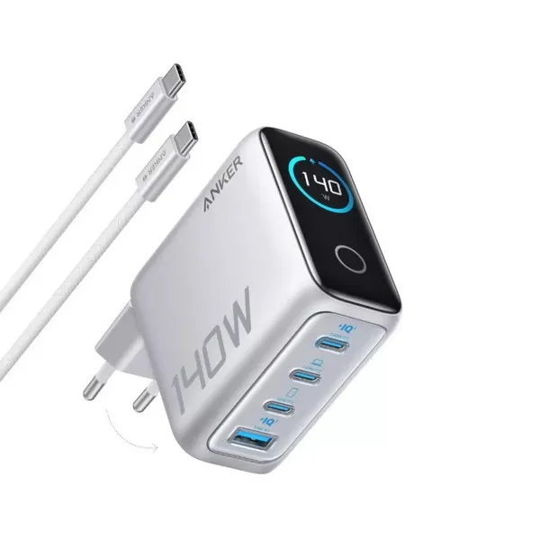 დამტენი Anker Zolo Charger 140W Silver