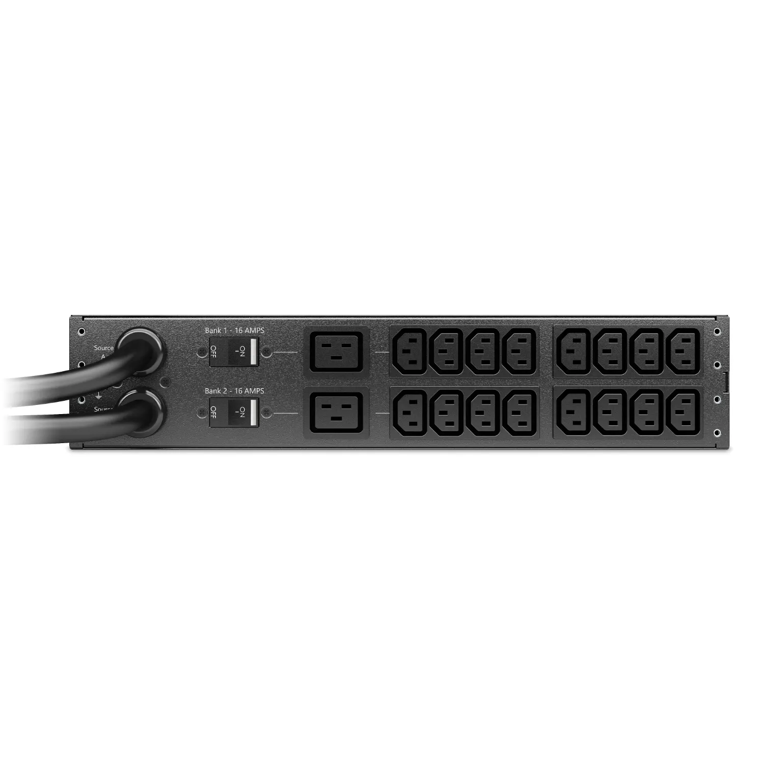 Rack ATS, 230V, 32A, IEC309 in, (16) C13 (2) C19 out