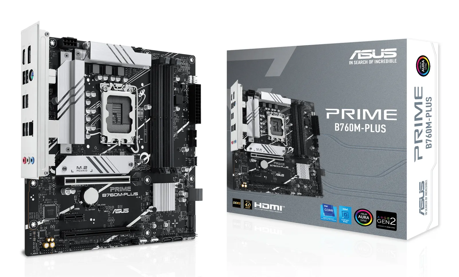 დედაპლატა ASUS Motherboard PRIME B760M-PLUS s1700 B760 4xDDR5 M.2 HDMI DP mATX