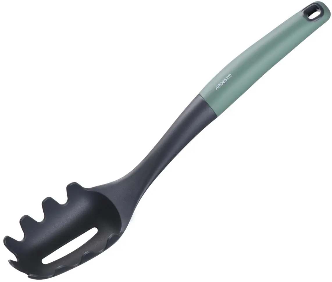 ARDESTO Spaghetti spoon Gemini, gray/green, nylon, pp with soft touch