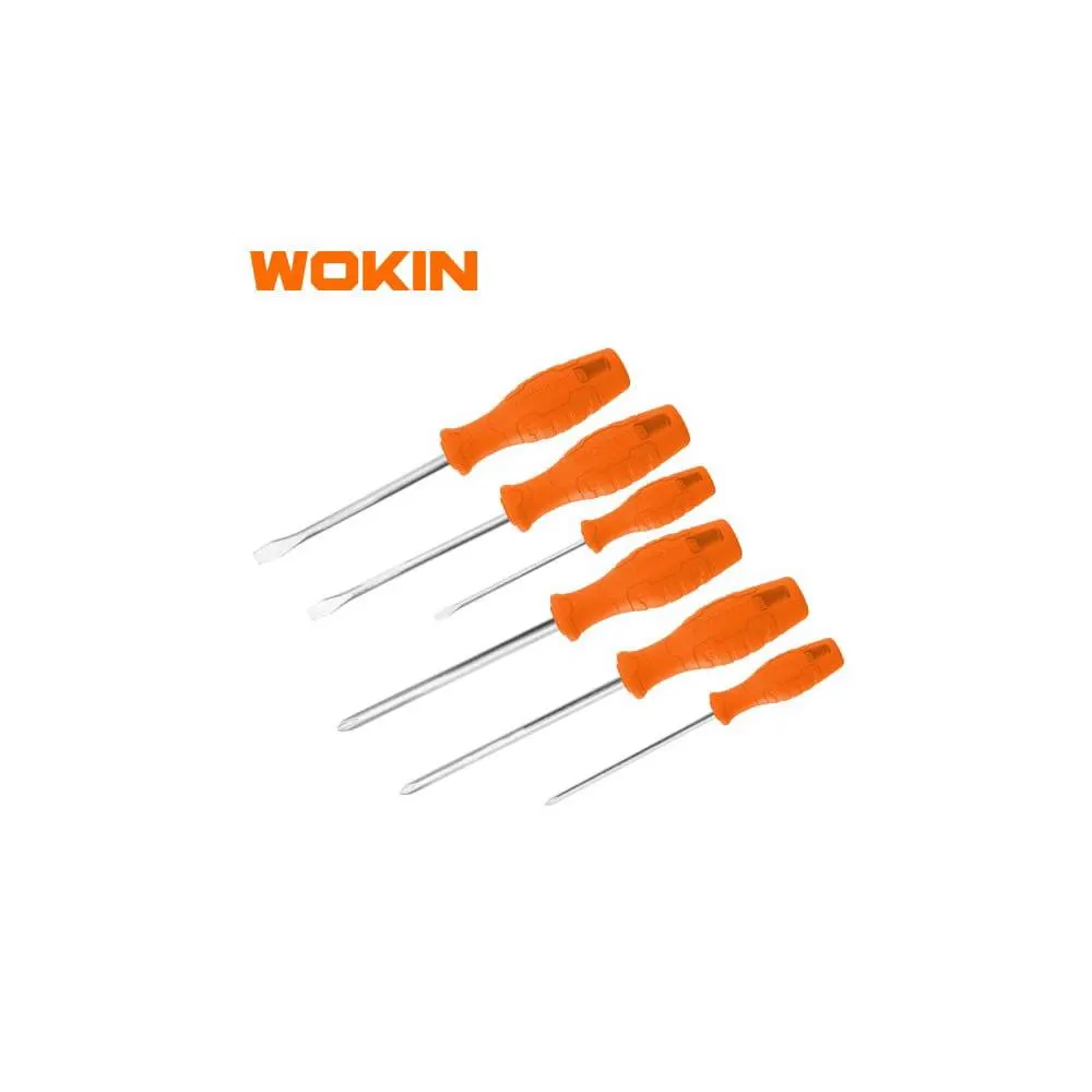 სახრახნისის ნაკრები Wokin 202706, 6Pcs Tool Set, SCREWDRIVERS SET Orange