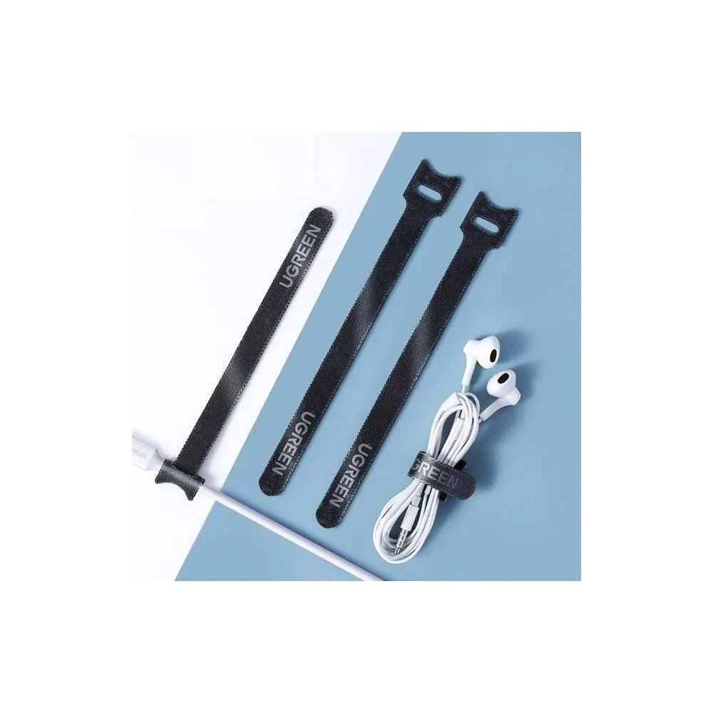 კაბელ მენეჯერი UGREEN LP401 (20245P20) Cat-ear Cable Tie, 20-Piece, Black