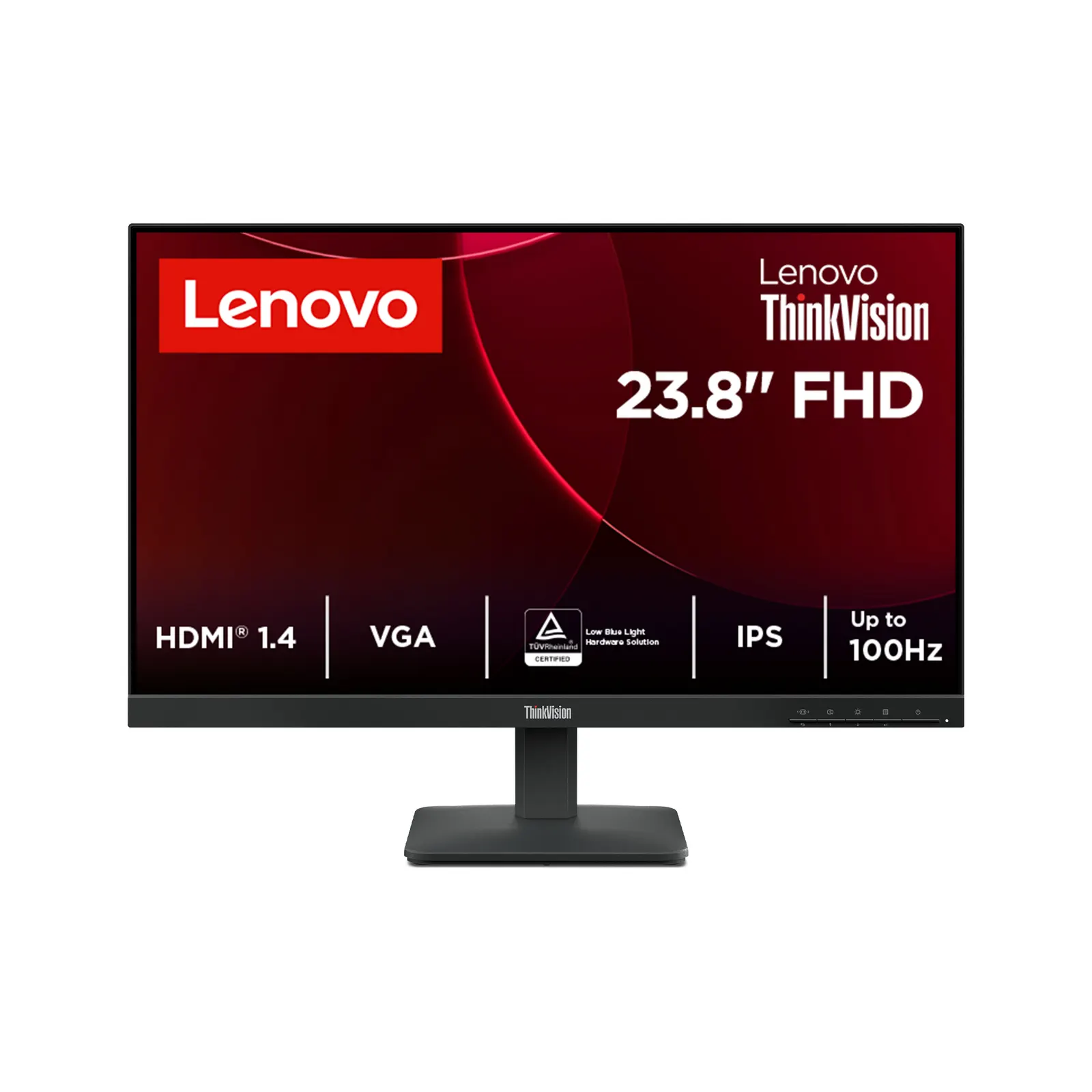 მონიტორი Lenovo ThinkVision S24-4e 23.8"IPS1920x1080, 4ms, 100Hz, 250 nits, 1300:1, 1x HDMI, 1x VGA, Tilt Stand, 3Y