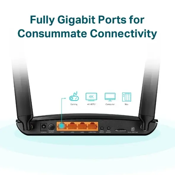 TP-Link, Archer MR600, 4G+ Cat6 AC1200 Wireless Dual Band Gigabit Router