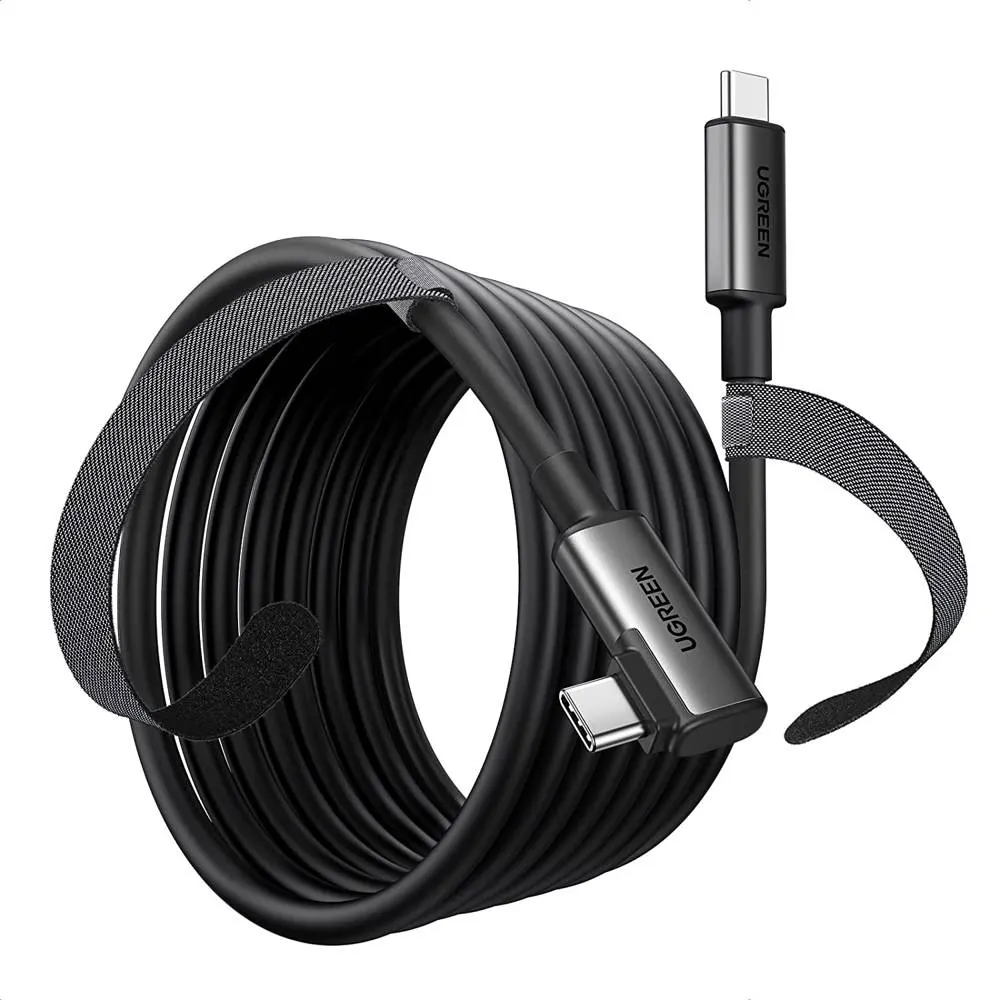 USB კაბელი UGREEN US551 (90629), 60W, Type-c to Type-c Cable, 5m, Black
