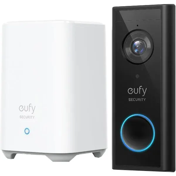 ვიდეოზარი Eufy WiFi video 2k Doorbell - 2560 x 1440 (2K), Wireless, 6500mAh Battery, Homebase Requaired - Included