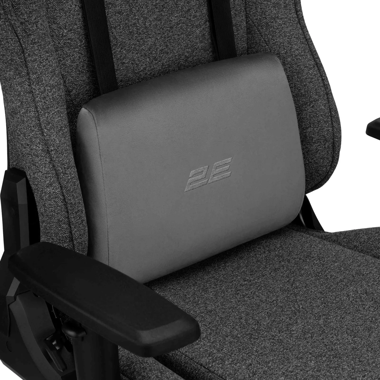 2E GAMING Chair BUSHIDO Lite, fabric, 2D-Armrests, dark grey