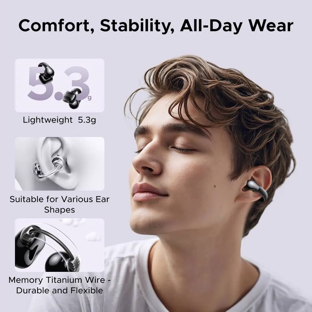 ყურსასმენი UGREEN WS209 (45785) HiTune S3, Earbuds, Wireless, Bluetooth, IPX5, Black