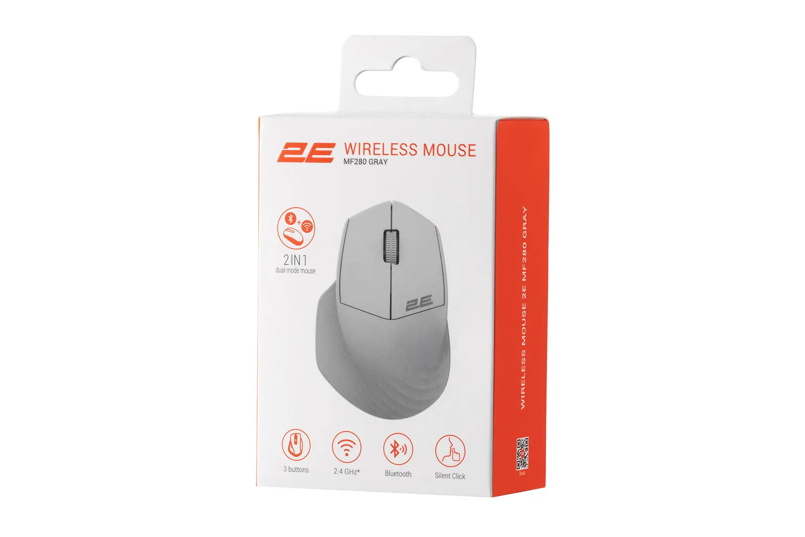 2E Mouse MF280 Silent, WL/BT, grey
