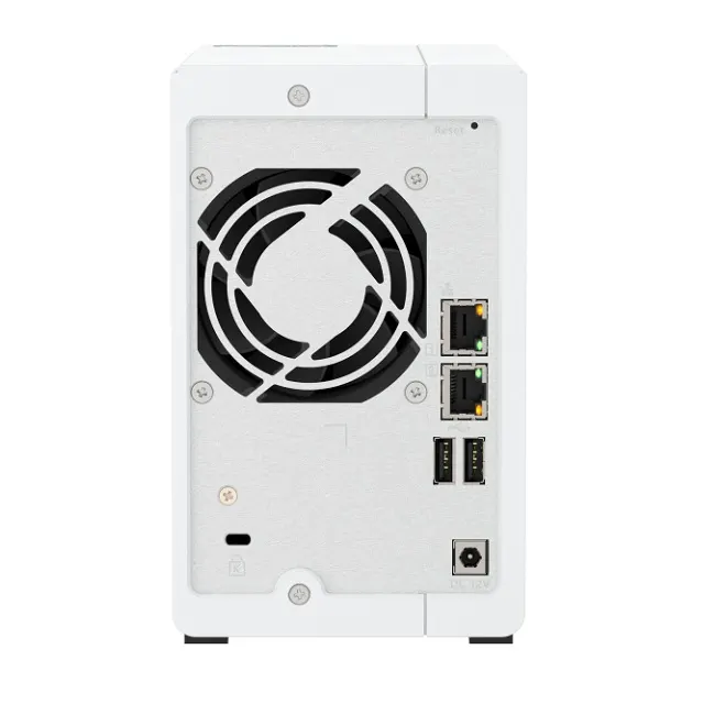2-bay ARM 4C 2.0GHz ; 2 x SATA 6Gb/s 3.5"/2.5"; 4GB RAM on-board; 1 x GbE; 1 x 2.5GbE ; 1 x USB3.2 Gen1 and 2 x USB2.0