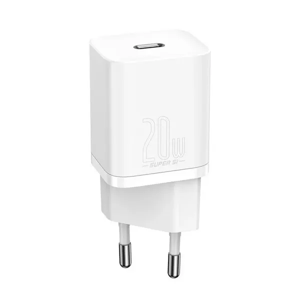დამტენი Baseus Super Si Fast Charger 20W White