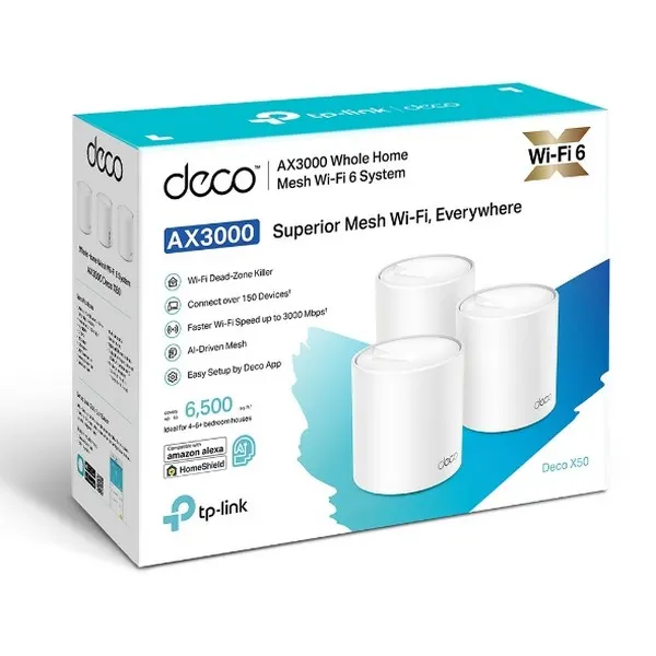 Mesh სისტემა TP-Link Deco X50 (2-pack) 2402Mbps