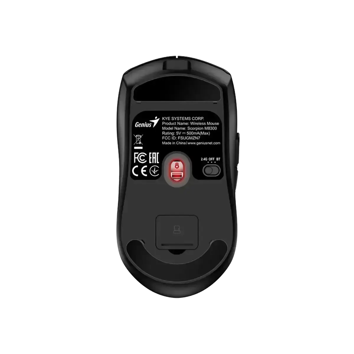 მაუსი Genius, Scorpion M8300, Mouse, AI Copilot, Black