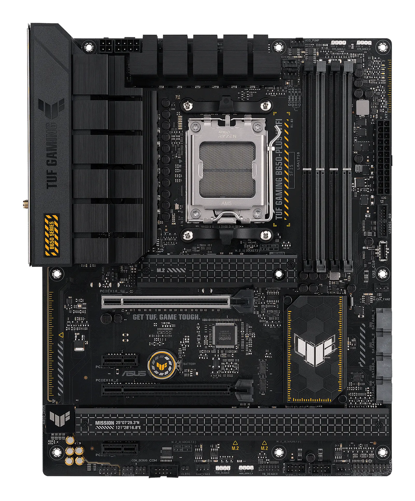 ASUS Motherboard TUF GAMING B650-PLUS WIFI sAM5 B650 4xDDR5 M.2 USB HDMI DP WiFi BT ATX