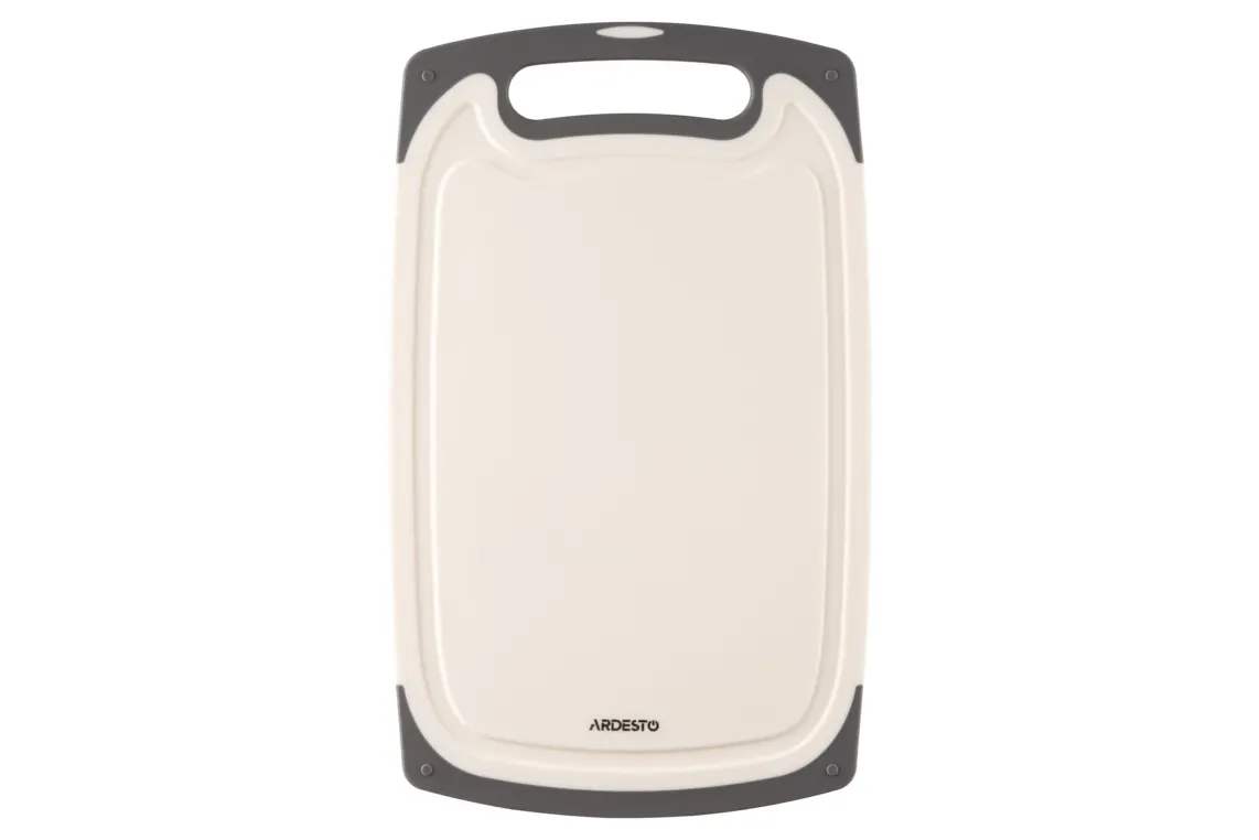 საჭრელი დაფა Ardesto Cutting board Gemini, 40x24.5x0.9cm, plastic, white