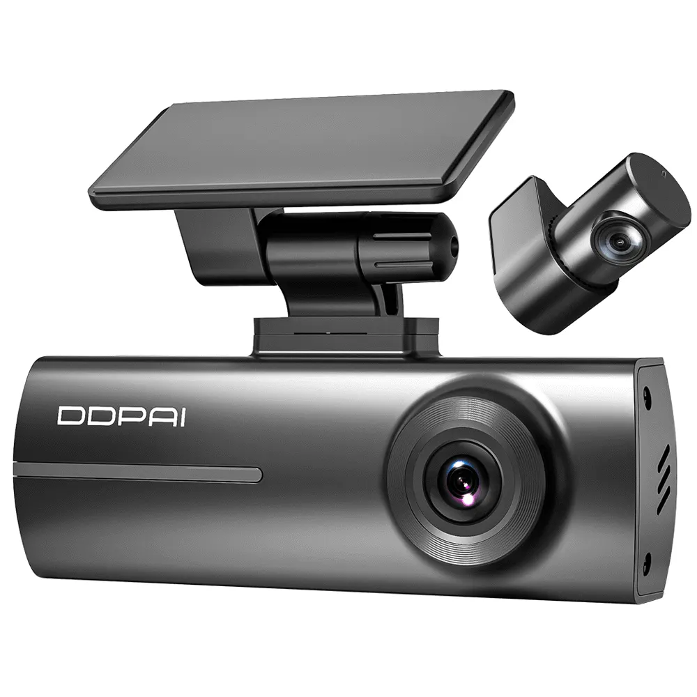მანქანის ვიდეო რეგისტრატორი DDPAI N1 Dual 1296P FHD Dash Cam 135°, WIFI Front and Rear Cam, Car Video Recorder, Black