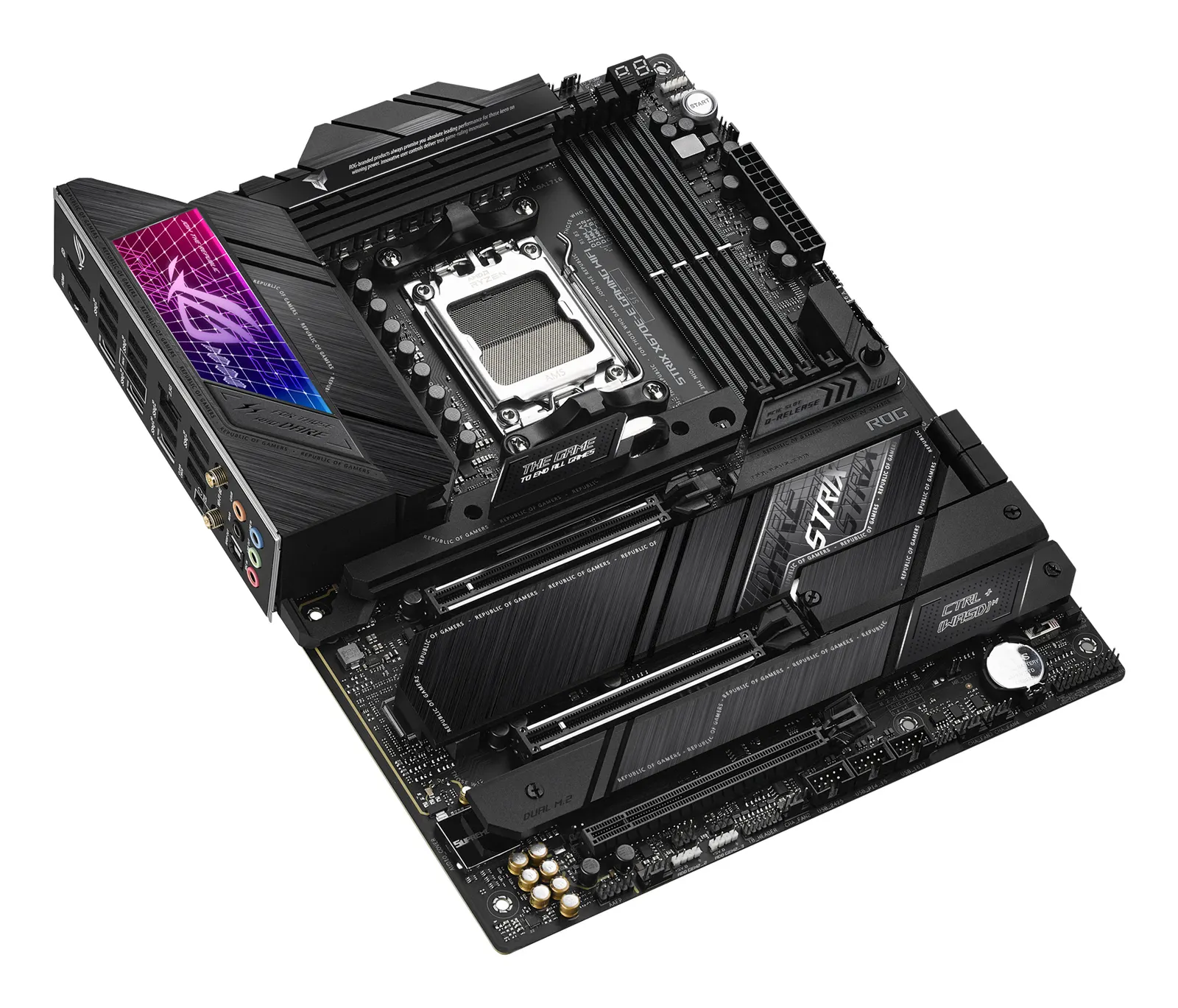 ASUS Motherboard ROG STRIX X670E-E GAMING WIFI sAM5 X670 4xDDR5 M.2 HDMI DP WiFi BT ATX