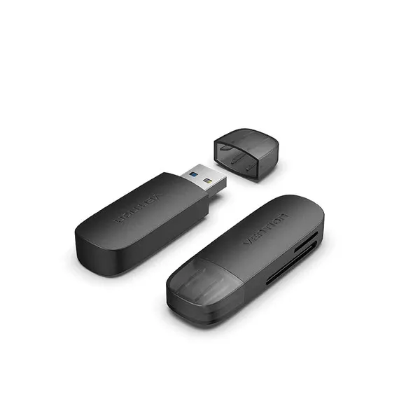 ბარათის წამკითხველი VENTION USB Card Reader Grey